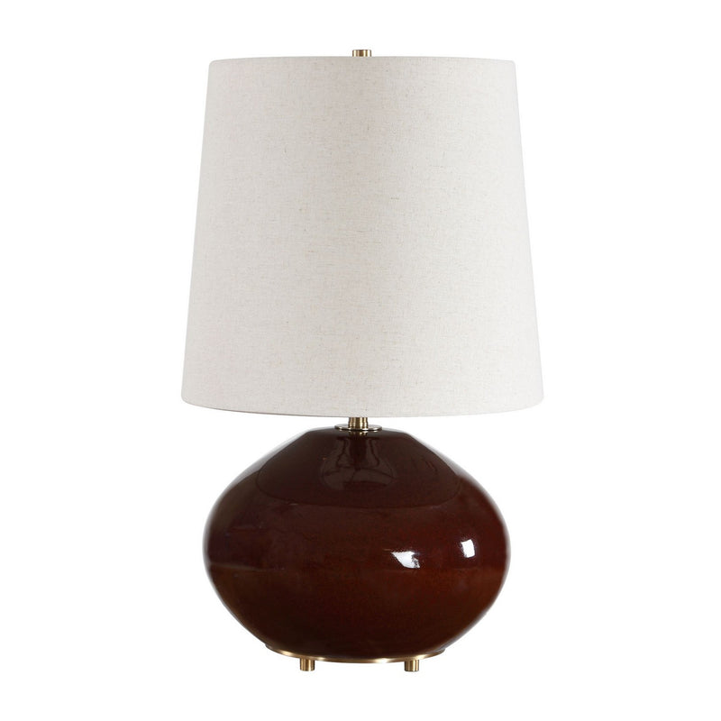 Uttermost 30813-1 One Light Table Lamp, Antique Brass