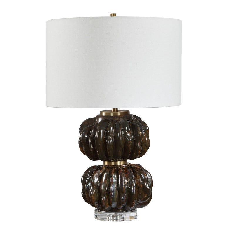 Uttermost 30817 One Light Table Lamp, Dark Bronze