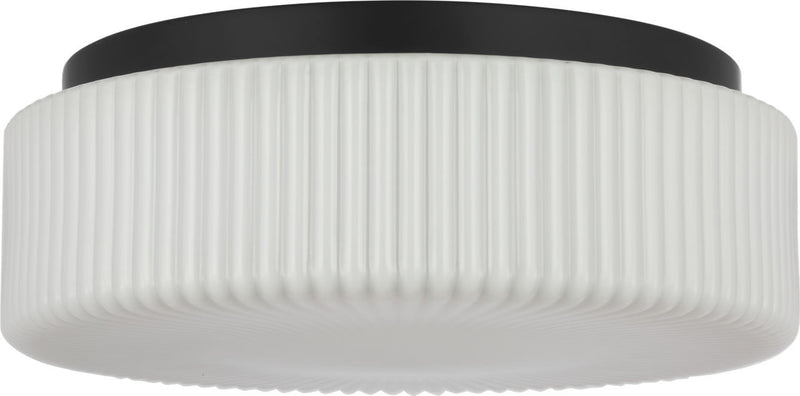 Generation Lighting GLF1992MBK Two Light Flush Mount, Midnight Black