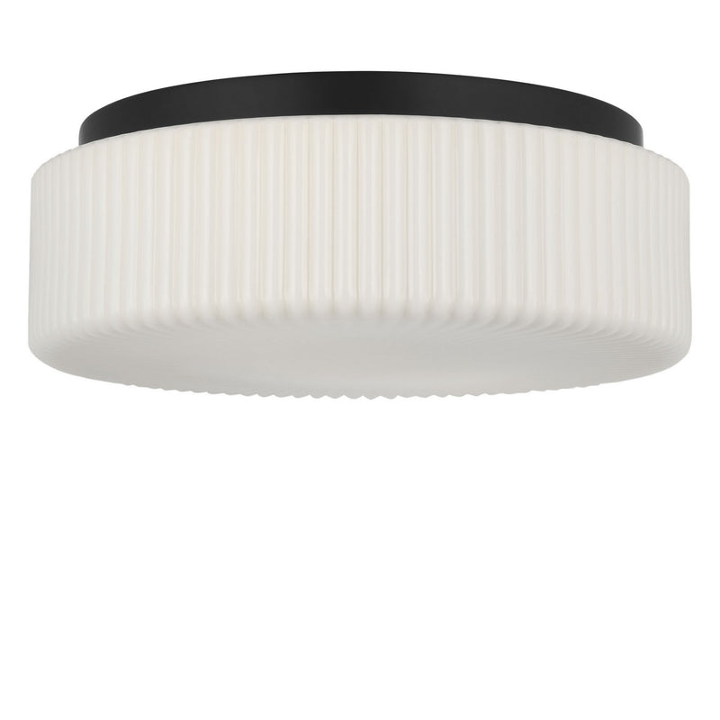 Generation Lighting GLF1992MBKE Two Light Flush Mount, Midnight Black