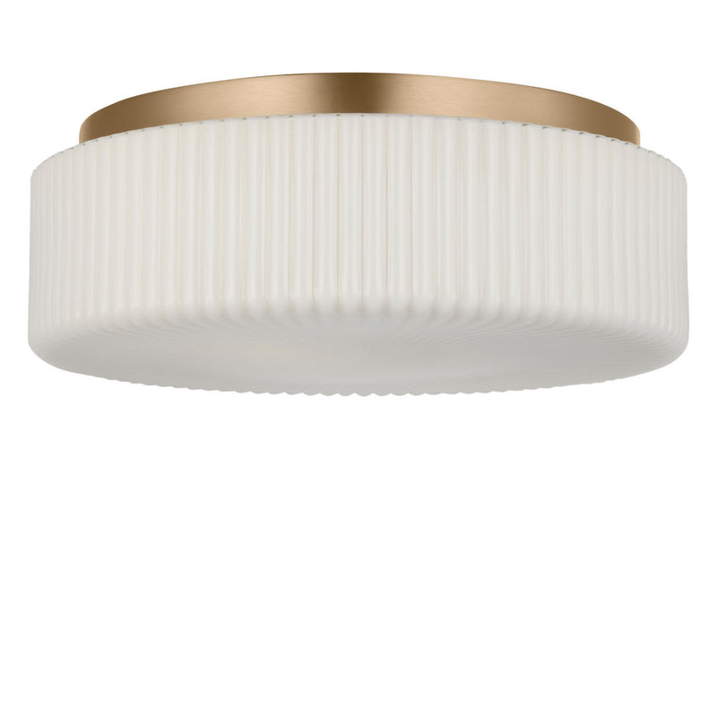 Generation Lighting GLF1992SBE Two Light Flush Mount, Satin Brass