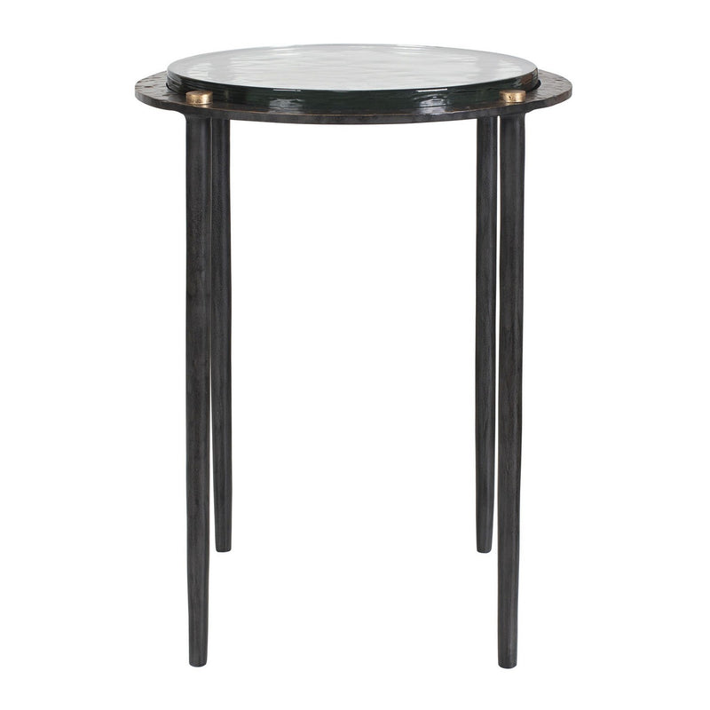Uttermost 50343 Accent Table, Antique Brass