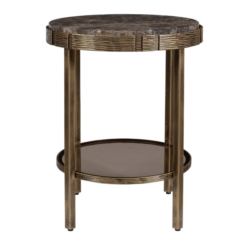 Uttermost 50345 Accent Table, Antique Brass