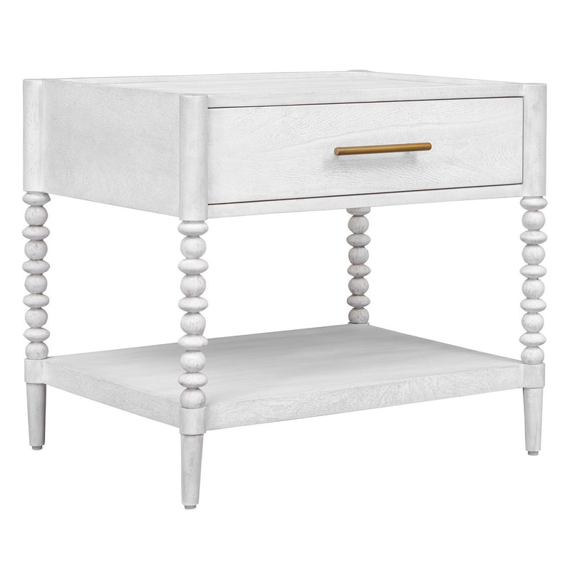 Uttermost 50354 Side Table, Off-white