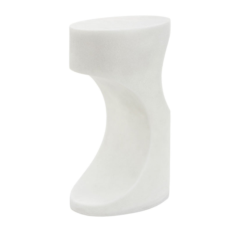 Uttermost 50383 Accent Table, White Stone