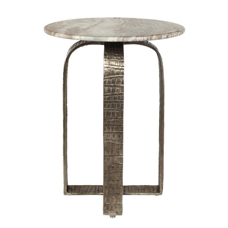 Uttermost 50643 Side Table, Antiqued Champagne