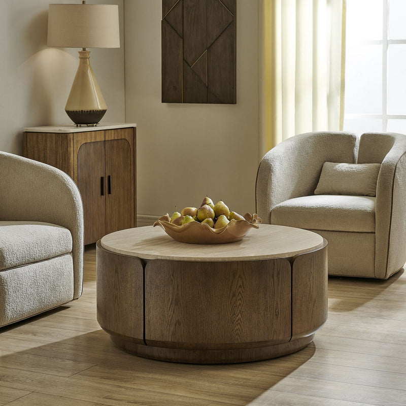 Uttermost 51137 Coffee Table, Oak Veneer