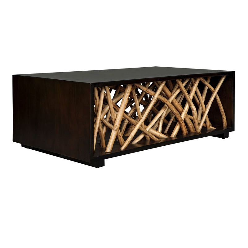 Uttermost 51138 Coffee Table, Solid Mahogany