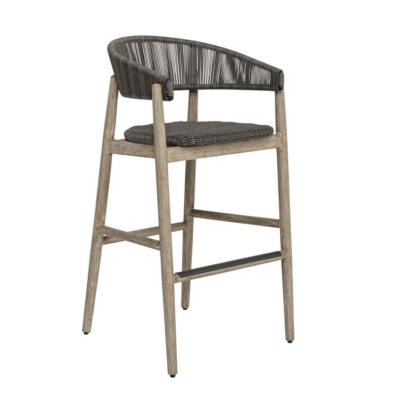 Uttermost 51247 Bar Stool, Mahogany