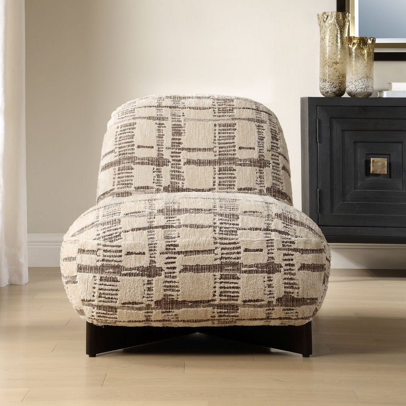 Uttermost 53084 Chair, Dark Walnut