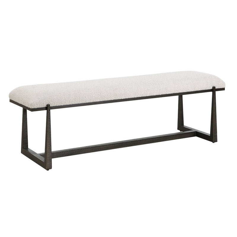 Uttermost 53092 Bench, Textured Bronze