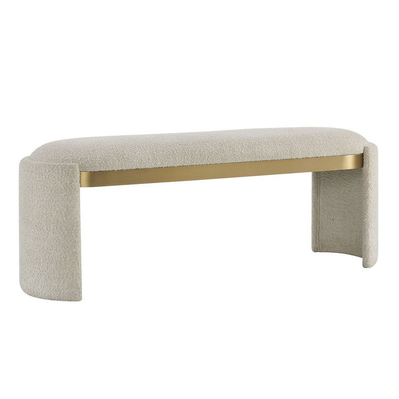 Uttermost 53123 Bench, Antique Gold