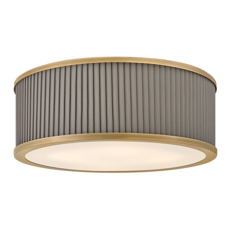 Hinkley 45053HB LED Flush Mount, Heritage Brass