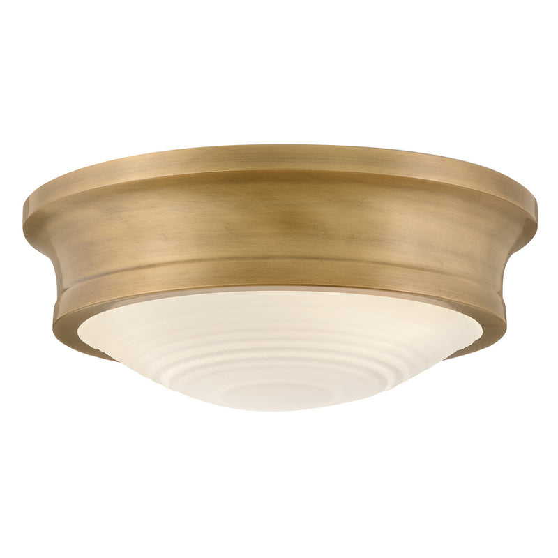 Hinkley 45123HB LED Flush Mount, Heritage Brass