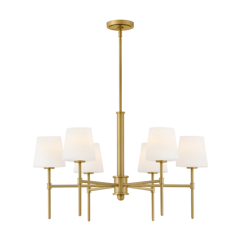 Hinkley 46955LCB LED Linear Pendant, Lacquered Brass