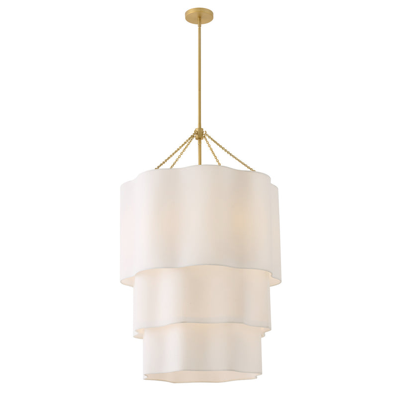 Hinkley 47736LCB LED Chandelier, Lacquered Brass
