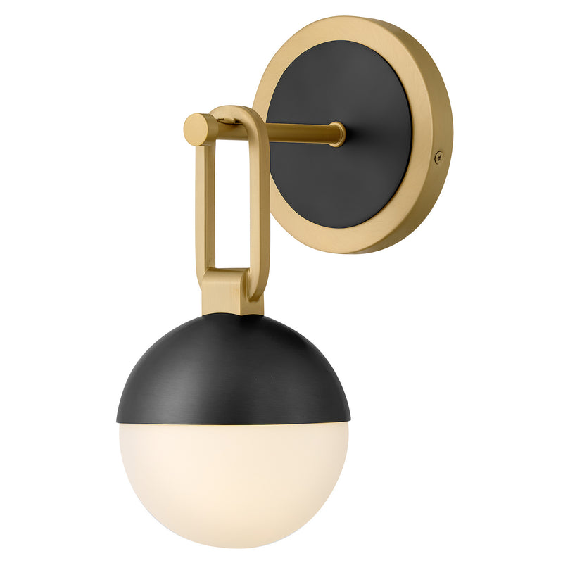Hinkley 54560LCB-BK LED Wall Sconce, Lacquered Brass