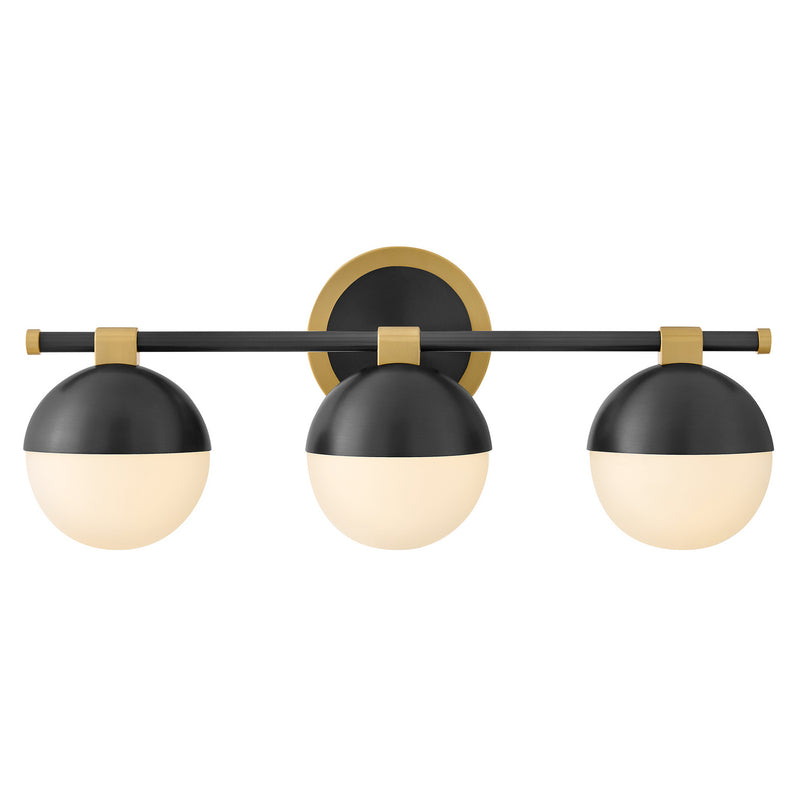 Hinkley 54563LCB-BK LED Vanity, Lacquered Brass