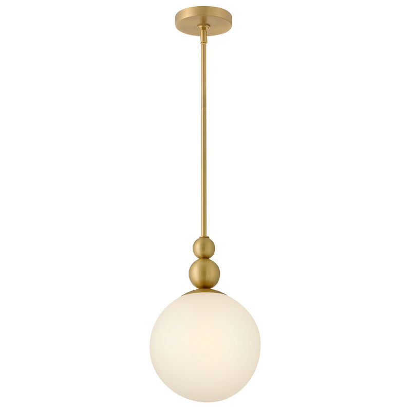 Lark 83027LCB LED Pendant, Lacquered Brass