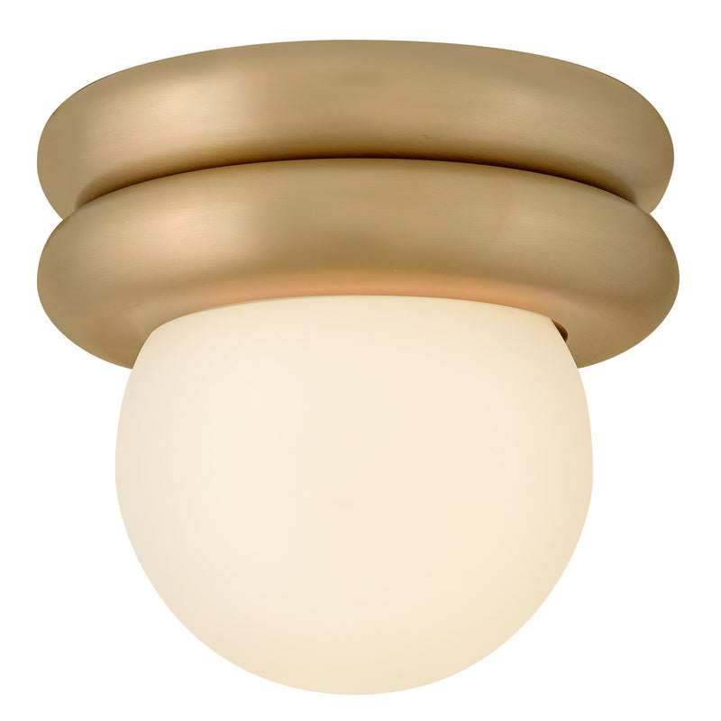Lark 83291LCB LED Convertible Flush Mount, Lacquered Brass