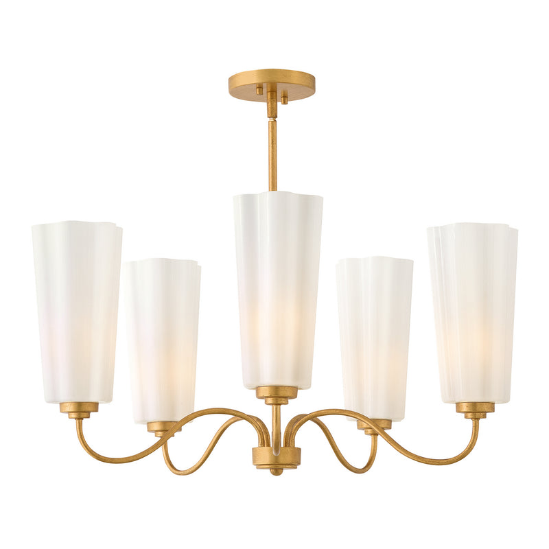 Lark 83715DA LED Chandelier, Distressed Brass