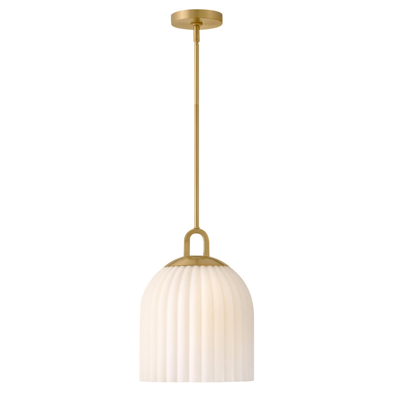 Lark 83897LCB LED Pendant, Lacquered Brass