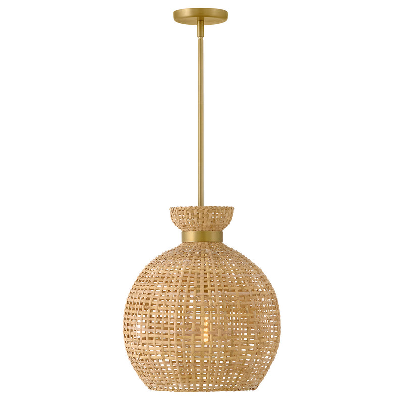 Lark 84164LCB LED Pendant, Lacquered Brass
