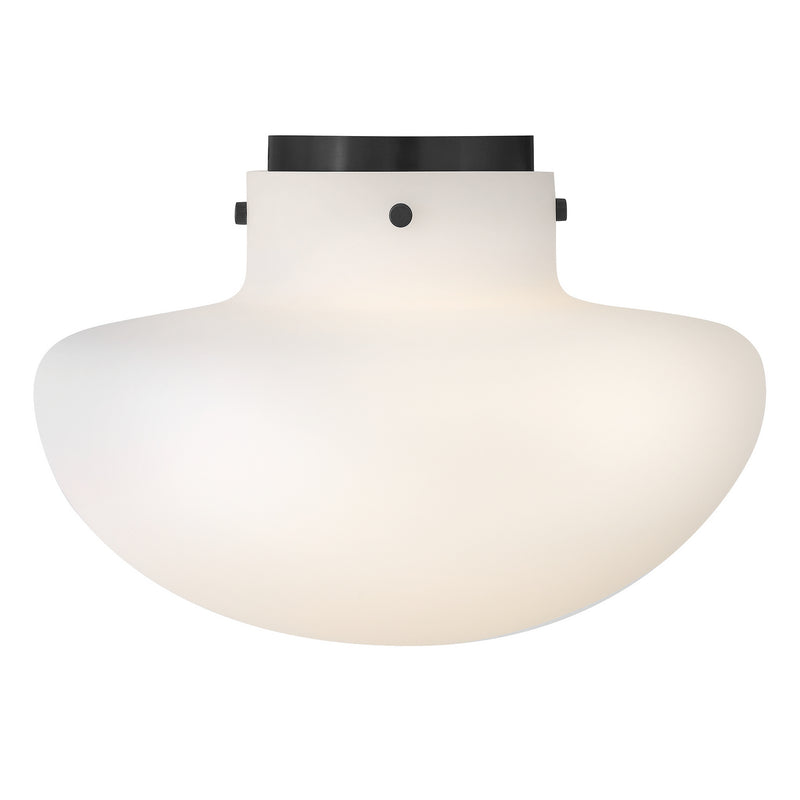 Lark 84491BK LED Semi-Flush Mount, Black