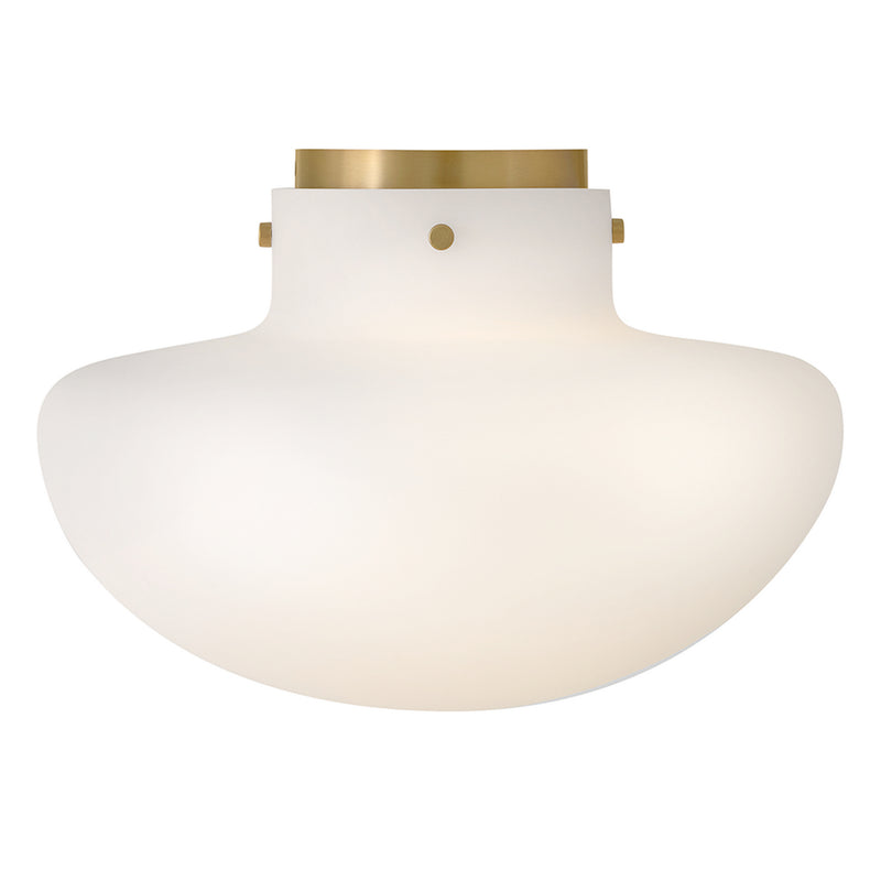 Lark 84491LCB LED Semi-Flush Mount, Lacquered Brass