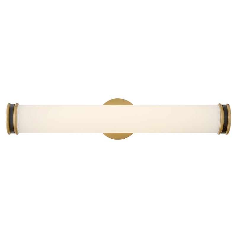Lark 85652LCB-BK LED Vanity, Lacquered Brass