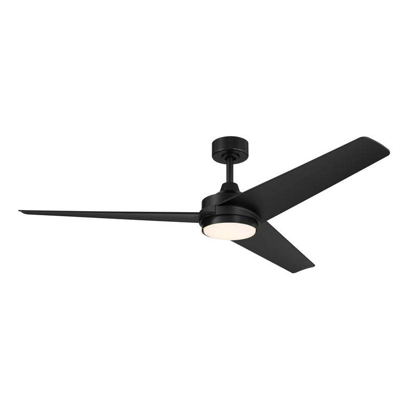 Progress Lighting P250128-31M-30 60" Ceiling Fan, Matte Black