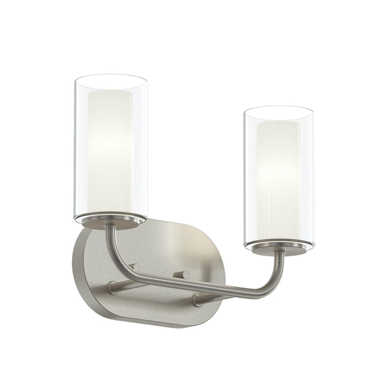 Progress Lighting P300575-009 Two Light Bath Vanity, Brushed Nickel