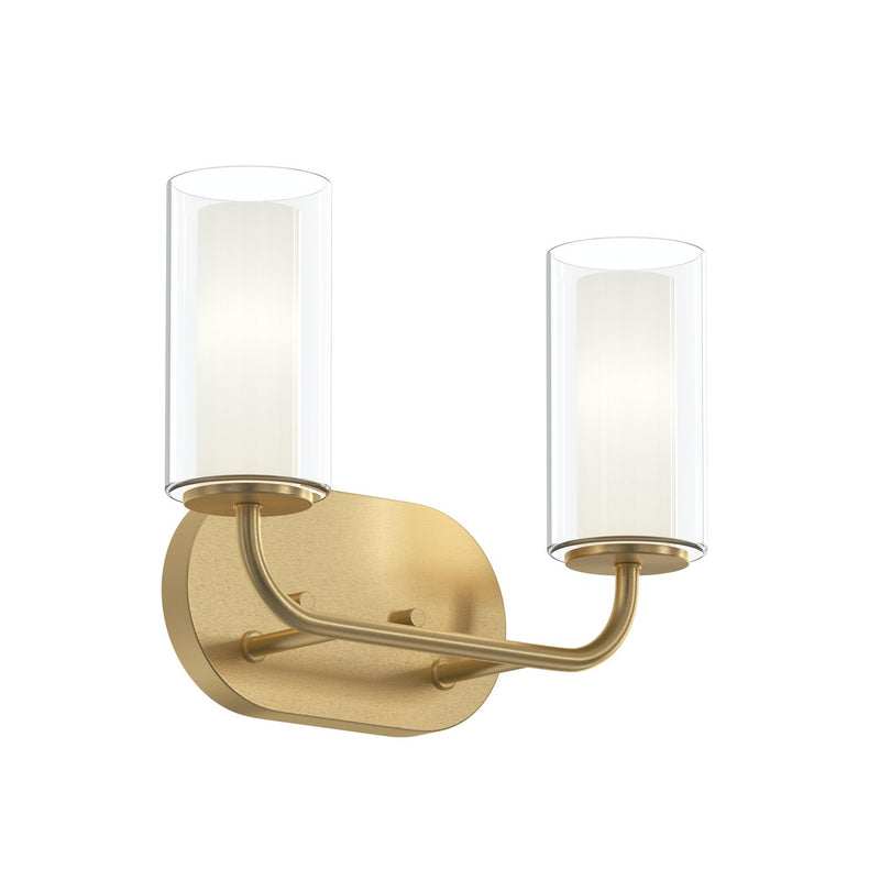 Progress Lighting P300575-191 Two Light Bath Vanity, Brushed Gold