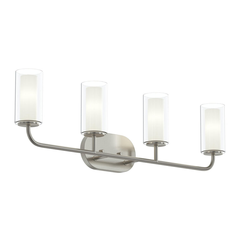 Progress Lighting P300577-009 Four Light Bath Vanity, Brushed Nickel