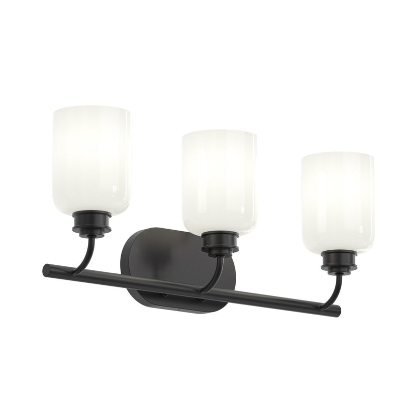 Progress Lighting P300579-31M Three Light Bath Vanity, Matte Black