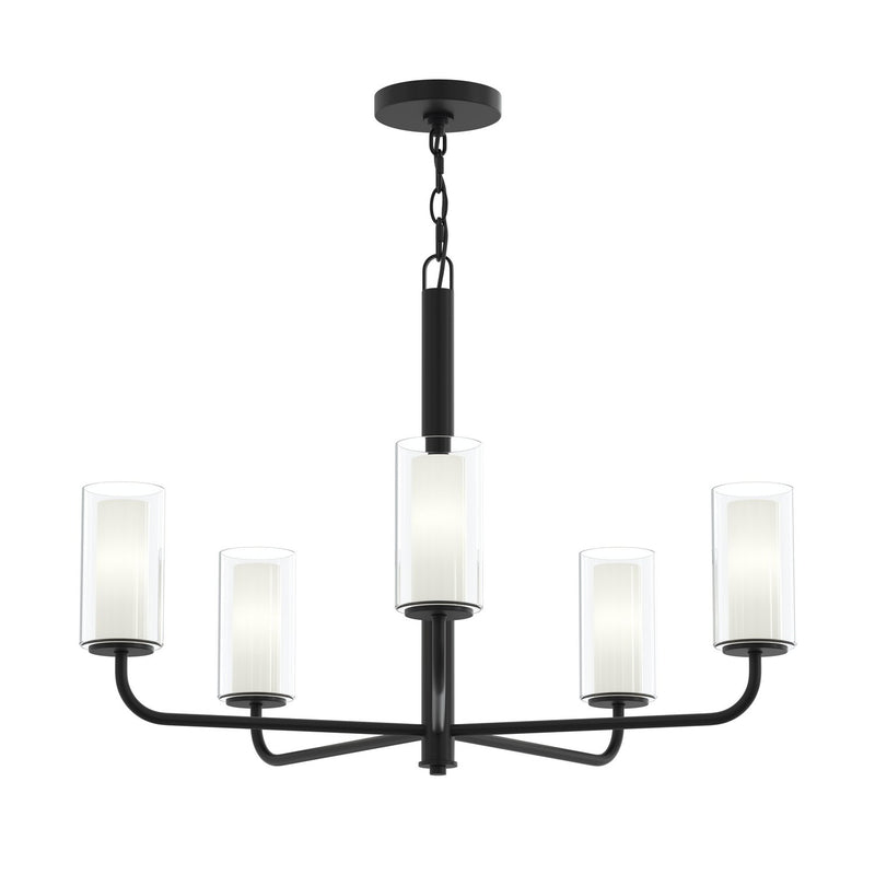Progress Lighting P400475-31M Five Light Chandelier, Matte Black