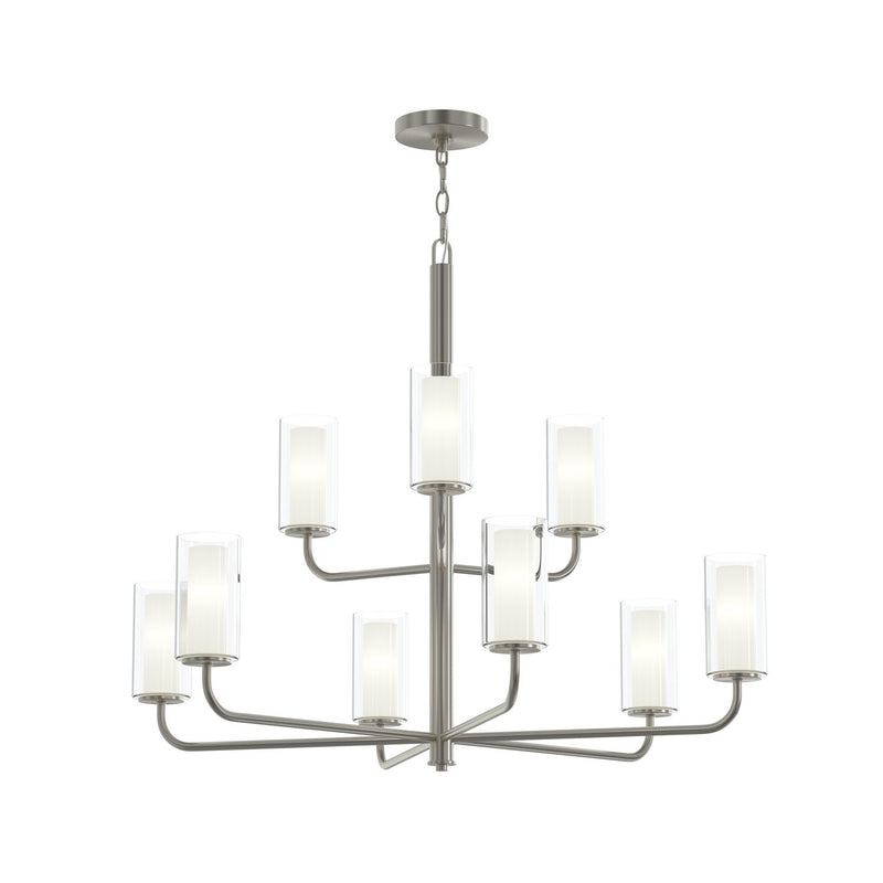 Progress Lighting P400478-009 Nine Light Chandelier, Brushed Nickel