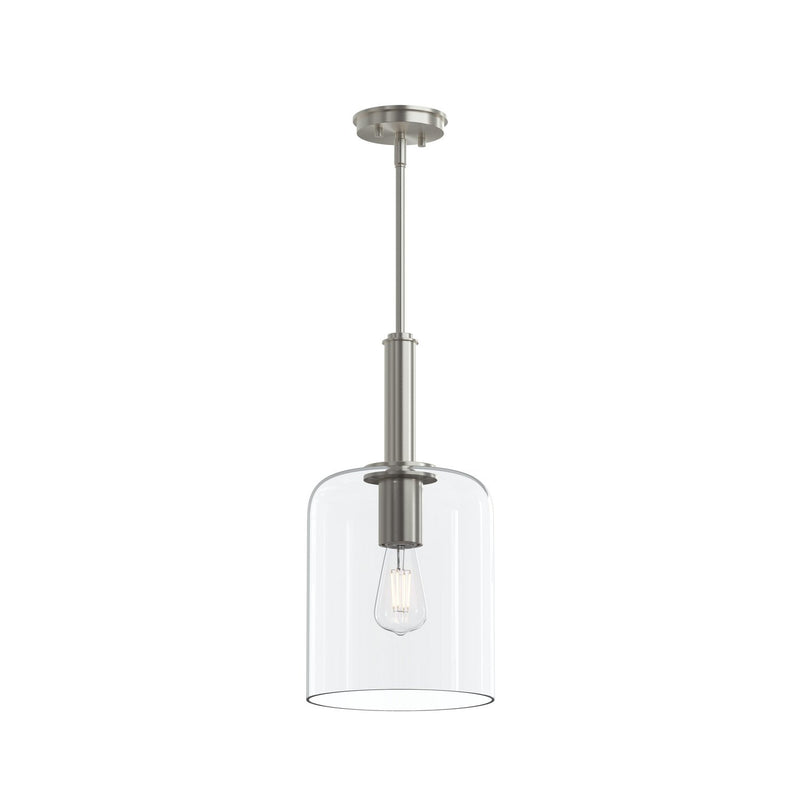 Progress Lighting P500509-009 One Light Pendant, Brushed Nickel