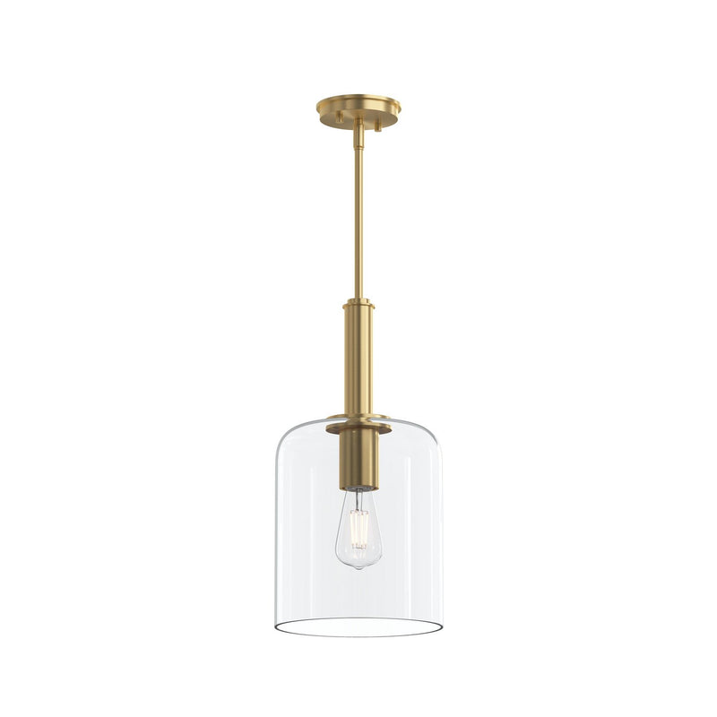Progress Lighting P500509-191 One Light Pendant, Brushed Gold