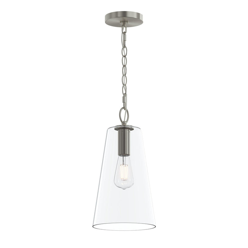Progress Lighting P500511-009 One Light Pendant, Brushed Nickel