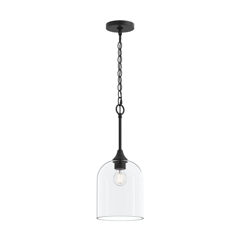 Progress Lighting P500514-31M One Light Pendant, Matte Black