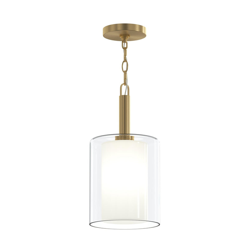 Progress Lighting P500515-191 One Light Pendant, Brushed Gold