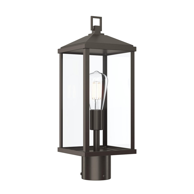 Progress Lighting P540114-020 One Light Outdoor Post Mount, Antique Bronze