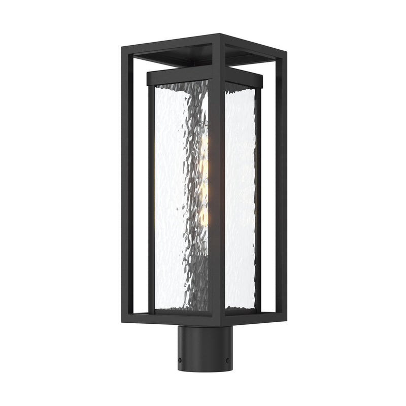 Progress Lighting P540115-031 One Light Outdoor Post Mount, Textured Black