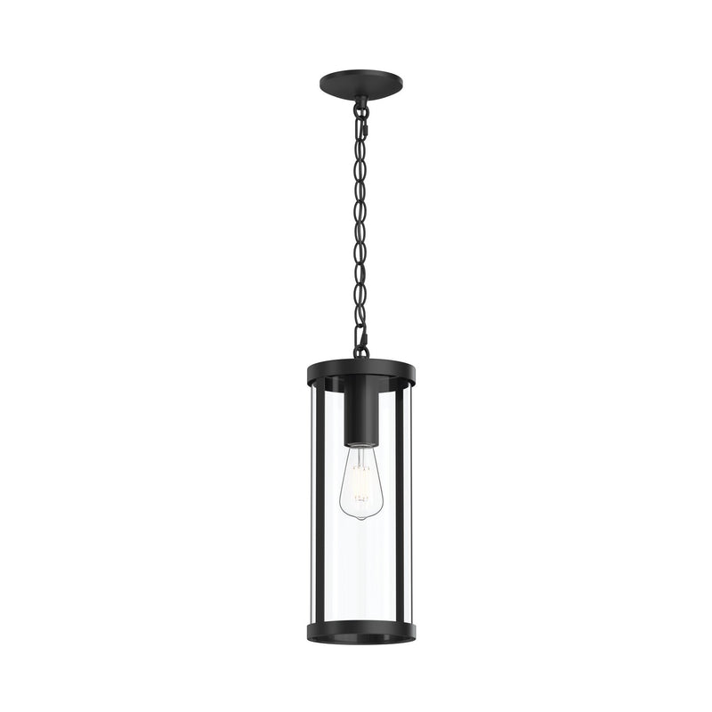 Progress Lighting P550145-31M One Light Outdoor Pendant, Matte Black