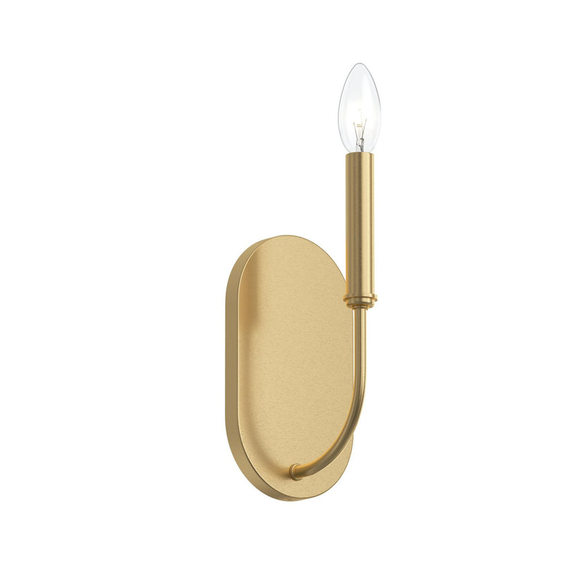 Progress Lighting P710153-191 One Light Wall Sconce, Brushed Gold