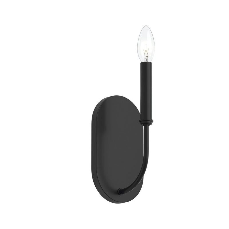 Progress Lighting P710153-31M One Light Wall Sconce, Matte Black