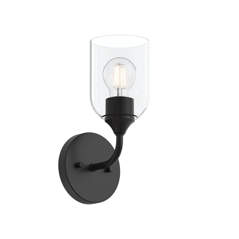 Progress Lighting P710155-31M One Light Wall Sconce, Matte Black