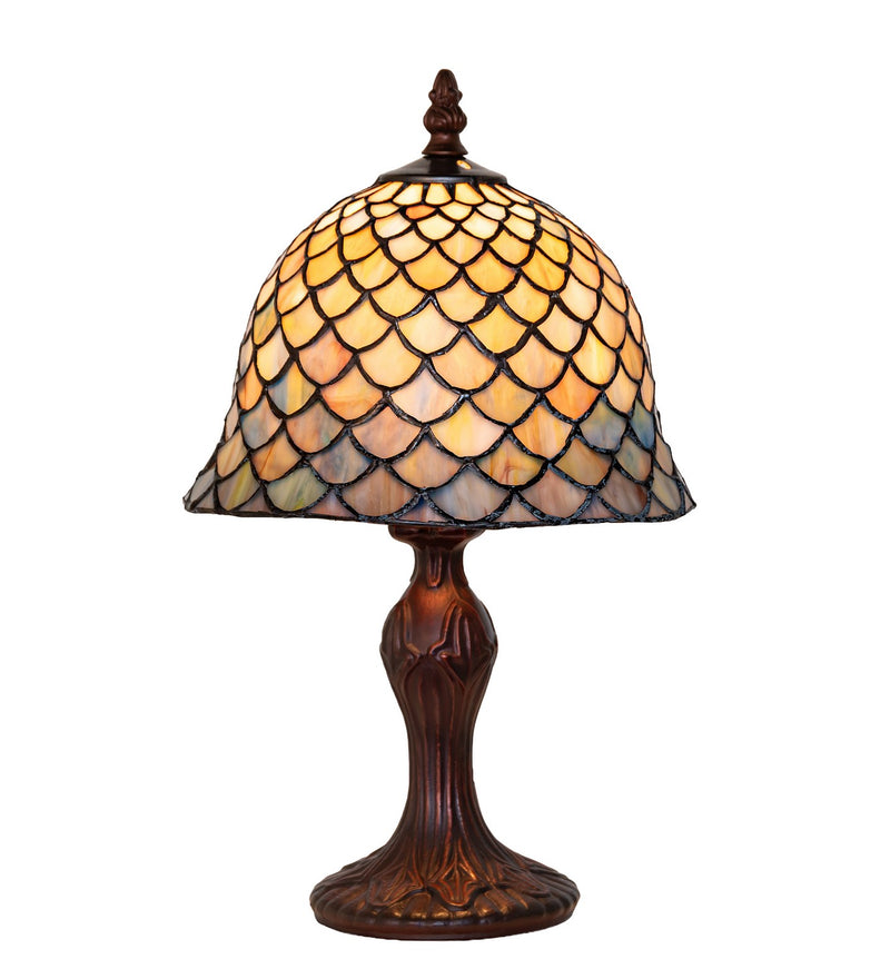 Meyda Tiffany 122363 One Light Mini Lamp, Mahogany Bronze