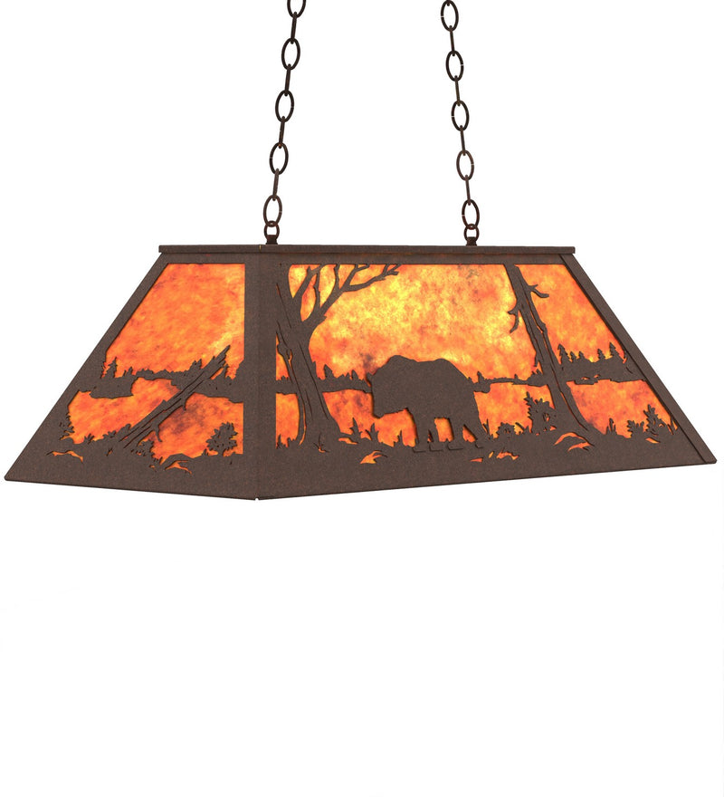 Meyda Tiffany 125689 Six Light Pendant, Cafe Noir